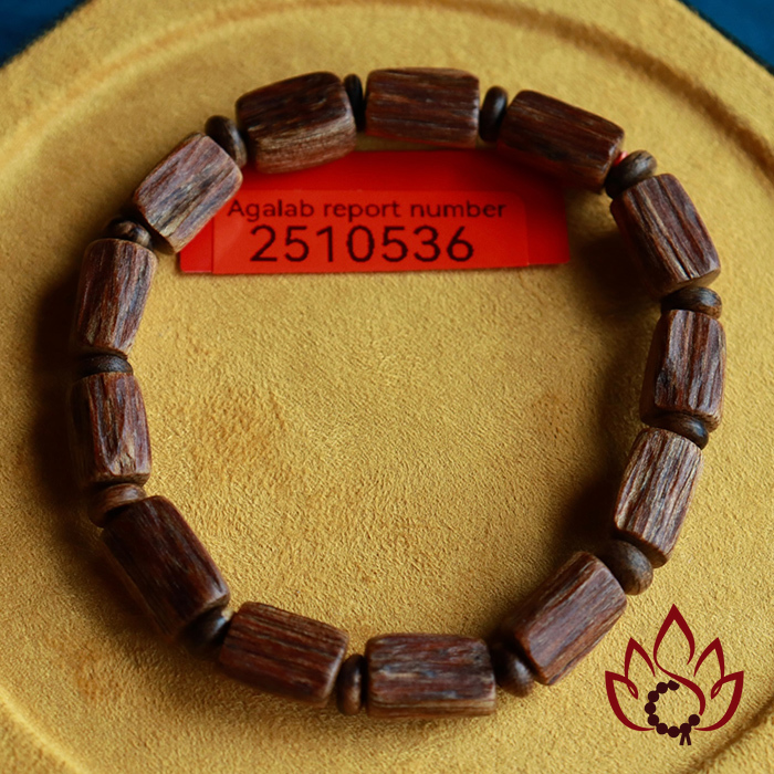 Vòng Trầm Hương Trúc Thô | Trầm Kiến Tự Nhiên Lâu Năm